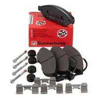 ZIMMERMANN Bremsbeläge + Wako für CITROEN Jumper FIAT Ducato PEUGEOT Boxer 14t Zoll vorne