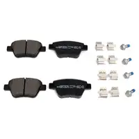 Zimmermann SPORT brake discs + pads for VW Golf 6, 7, Caddy 3, Touran; AUDI 8X, 8P (Rear)