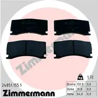 Zimmermann FORMULA Z Brake Discs + Brake Pads for PEUGEOT 308 2 1.6 GTi 250-272 (Front)