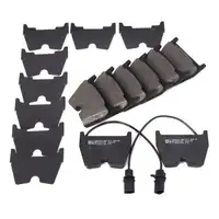 Zimmermann FORMULA Z Brake Discs + Pads + Wako for AUDI RS6 C5 (Front + Rear)