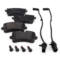 ZIMMERMANN Brake Pads + Warning Switch for AUDI A6 4G, C7, A7 Sportback 4G (Front + Rear)