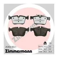 ZIMMERMANN rd:z Brake Pads for Mercedes-Benz C-Class W205 S205 C205 A205 GLC C253 (Rear)