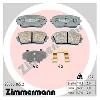 ZIMMERMANN Bremsscheiben + Bremsbel&auml;ge f&uuml;r KIA Picanto 2 TA 1.0 1.2 67-85 PS vorne