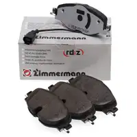 ZIMMERMANN rd:z Bremsbel&auml;ge + Wako f&uuml;r VW Golf 7 8 AUDI A3 8V Q2 GA Q3 F3 TT FV vorne