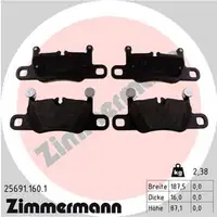 ZIMMERMANN Brake Discs + Pads + Wako for PORSCHE 991 3.0/3.8 Carrera S / GTS (Rear)