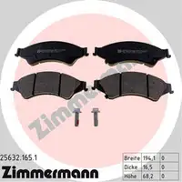 ZIMMERMANN Brake Discs + Brake Pads for FORD Ranger TKE and MAZDA BT-50 CD (Front)