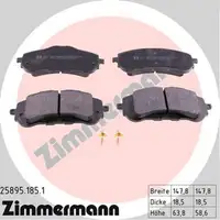 ZIMMERMANN Brake Discs + Brake Pads for PEUGEOT 308 2/SW 2 with BOSCH system (front)