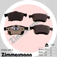 ZIMMERMANN Bremsscheiben + Bremsbel&auml;ge f&uuml;r FIAT 500L 351_ 352_ 1.4/LPG 1.6 D vorne