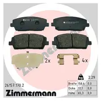 ZIMMERMANN Brake Discs + Brake Pads for HYUNDAI Santa Fe 4 and KIA Sorento 3 (18-inch front)