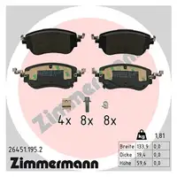 Zimmermann SPORT Brake Discs + Pads for ABARTH 500E (332_) Scorpionissima (Front)