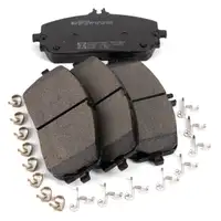 Zimmermann FORMULA S brake discs + Pads + Sensor for Mercedes E-Class W124 S124 (Front)