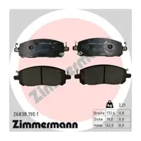 ZIMMERMANN Brake Discs + Brake Pads for NISSAN Qashqai 3 (J12) 1.5 VC-T e-Power (Front)
