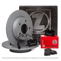 ZIMMERMANN Brake Discs + Pads + Wako for AUDI A6 C7 A7 4G PR-1KW (Rear)
