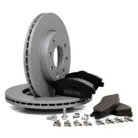 ZIMMERMANN Brake Discs + Pads for OPEL Corsa C 1.0, 1.2, 1.7 DI (Front)