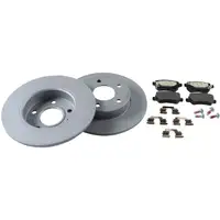 ZIMMERMANN Bremsscheiben &Oslash; 264mm + Bremsbel&auml;ge f&uuml;r OPEL Astra G CC Meriva A hinten