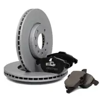 ZIMMERMANN Brake Discs + Brake Pads for OPEL Signum CC Vectra C (Front)