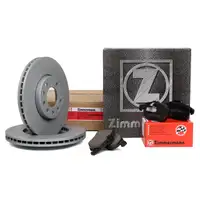 ZIMMERMANN Brake Discs + Brake Pads for OPEL Signum CC Vectra C (Front)