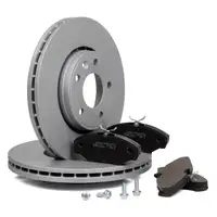 ZIMMERMANN Brake Discs + Pads for NISSAN Primastar, OPEL Vivaro A, and RENAULT 2 (front)
