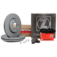 ZIMMERMANN Brake Discs + Pads for NISSAN Primastar, OPEL Vivaro A, and RENAULT 2 (front)