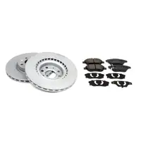 ZIMMERMANN Brake Discs + Brake Pads for OPEL Corsa D 1.3 CDTI (Front)