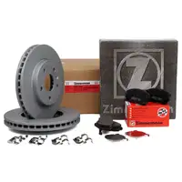 ZIMMERMANN Bremsscheiben + Bel&auml;ge f&uuml;r OPEL Insignia A SAAB 9-5 YSEG 16 Zoll vorne