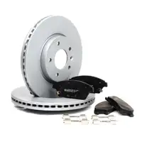 ZIMMERMANN Brake Discs + Pads for OPEL Astra J, Zafira C, POC J60 (Front)