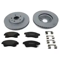 ZIMMERMANN Bremsscheiben + Bel&auml;ge f&uuml;r OPEL Astra J 15 Zoll POC J67 vorne