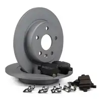 ZIMMERMANN Brake Discs + Brake Pads for OPEL Astra K RPO J67/J79 (Rear)