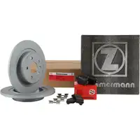 ZIMMERMANN Brake Discs + Pads for OPEL Astra K 16-inch RPO J60 (Rear)