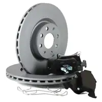 ZIMMERMANN Brake Discs + Pads for OPEL Adam Corsa E 15-inch front