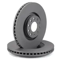 ZIMMERMANN Brake Discs + BREMBO Brake Pads + Wako for AUDI S4 B5 A6 C5 (Front)