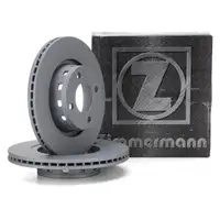 ZIMMERMANN Brake Disc Set for AUDI 80 B4 Convertible and B4 Coupe (Front)