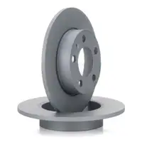 ZIMMERMANN Brake Discs + Pads for VW Golf 4, Polo, AUDI A1, 8X, AA3, 8L1, TT, 8N (Rear)