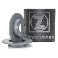 ZIMMERMANN Bremsscheiben Satz f&uuml;r AUDI A1 A2 A3 SEAT SKODA VW Golf 4 Polo hinten