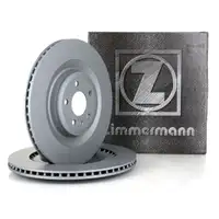 ZIMMERMANN Brake Discs for Audi A6 (4G C7), A7 (C7), and A8 (4H) PR-1KY/1KZ (Rear)