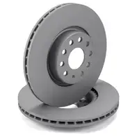 ZIMMERMANN Brake Discs + Brake Pads for VW Golf 7, Passat B8, Caddy 4, and Arteon (Front)