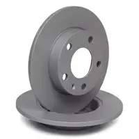 ZIMMERMANN Brake Discs + Brake Pads for AUDI A4 Cabrio B6 B7 PR-1KD (Rear)