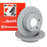 Zimmermann SPORT brake discs for AUDI A6 (4B C5) quattro, Part No. 0N5 (Rear)