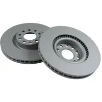 ZIMMERMANN Brake Discs + BREMBO Pads + Wako for AUDI A6 4B C5 4.2/S6 (front)
