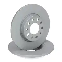 ZIMMERMANN Brake Discs + Brake Pads for JEEP Compass MP M6 (Rear)