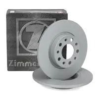 ZIMMERMANN Brake Disc Set for ALFA ROMEO Giulietta, FIAT 500X, and JEEP Compass (Rear)