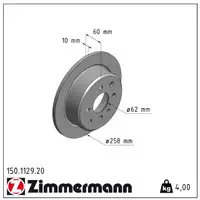 ZIMMERMANN Bremsscheiben + Bremsbel&auml;ge + Sensor f&uuml;r BMW 3er E30 316-325i 324d/td hinten