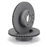 ZIMMERMANN Brake Discs + Pads for BMW 5 Series E34 525i, 530i; 7 Series E32 730i (Front)