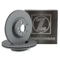 ZIMMERMANN Brake Disc Set for BMW 5 Series G30, G31, X3 G01, X4 G02, and Z4 G29 (Front)