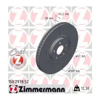 Zimmermann SPORT Brake Discs + Pads + Sensor for BMW F40, F44, X1, X2, MINI F60 (Front)