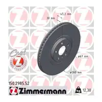 Zimmermann SPORT Bremsscheiben Satz f&uuml;r BMW F40 F44 mit M-Performance Bremse vorne