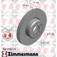 ZIMMERMANN Bremsscheiben + Bremsbel&auml;ge + Sensor f&uuml;r BMW F20 F21 F22 F23 F30-34 vorne