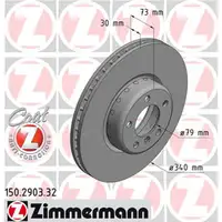 Zimmermann FORMULA F brake discs + Pads for BMW F20, F21, F22, F23, F30&ndash;34, F32&ndash;36 (Front)