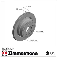 ZIMMERMANN Brake Discs + Brake Pads + Wako for BMW 1 Series E88 E82 123d up to February 2010 (rear)
