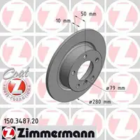 ZIMMERMANN Brake Discs + Pads + Wako for MINI R60, R61 One/Cooper (Rear)